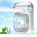 Portable Mini Air Cooler Fan USB Personal Desk Cooling Fan With LED Light & Water Mist Cooler